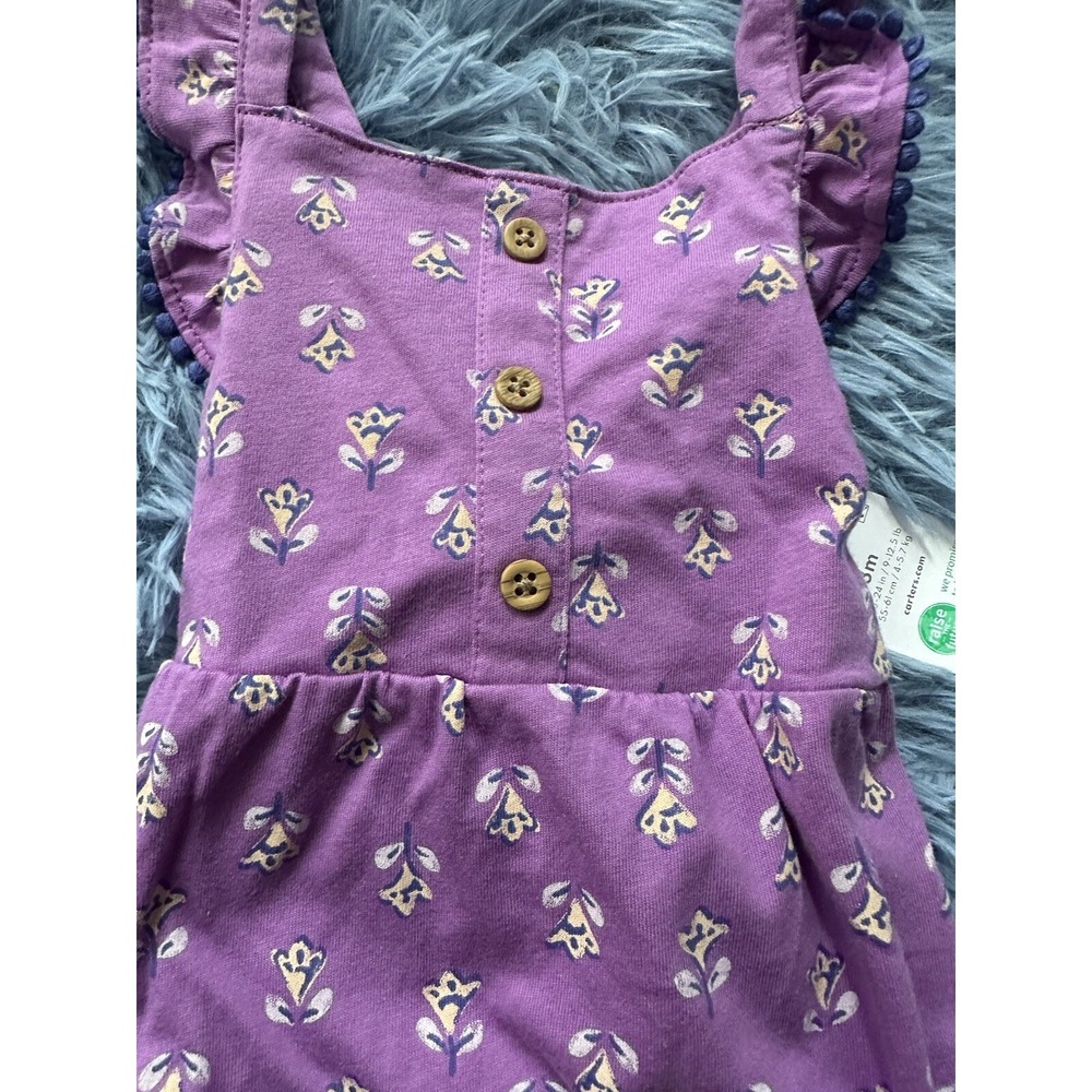 Carters NWT 3M Baby Floral Bubble Romper - Picture 2 of 5